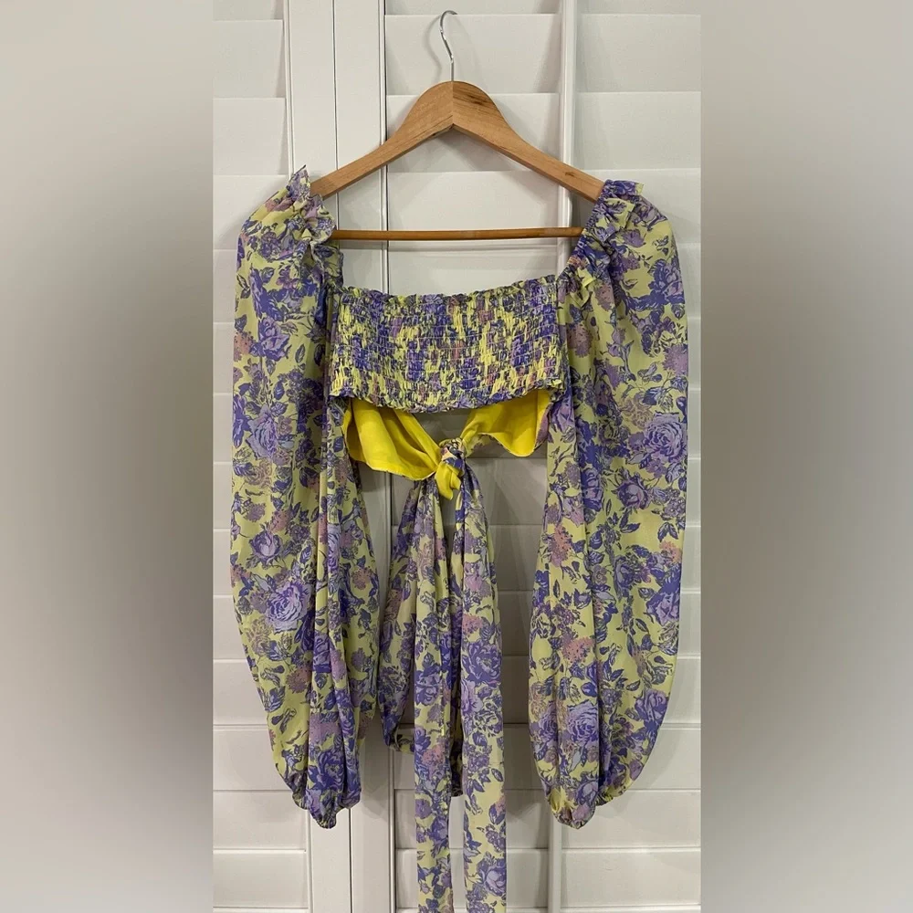 For Love and Lemons TopMaui Wrap Top - Picture 7 of 9